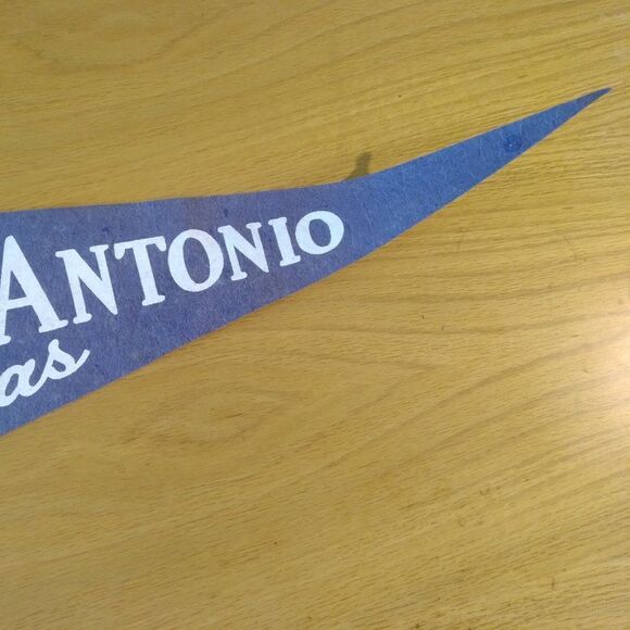 Vintage 60s San Antonio Texas The Alamo Pennant Flag - Picture 5 of 8
